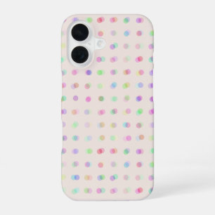 Funda Para iPhone 16 lunares borrosos coloridos