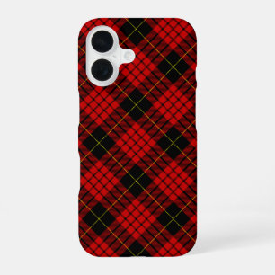 Funda Para iPhone 16 MacQueen Tartán rojo y negro