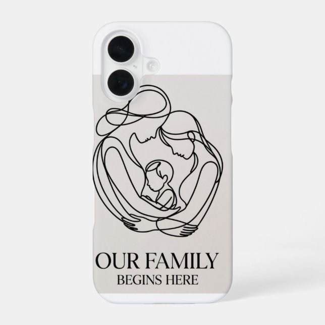 Funda Para iPhone 16 Madres esperando un bebé  (Reverso )