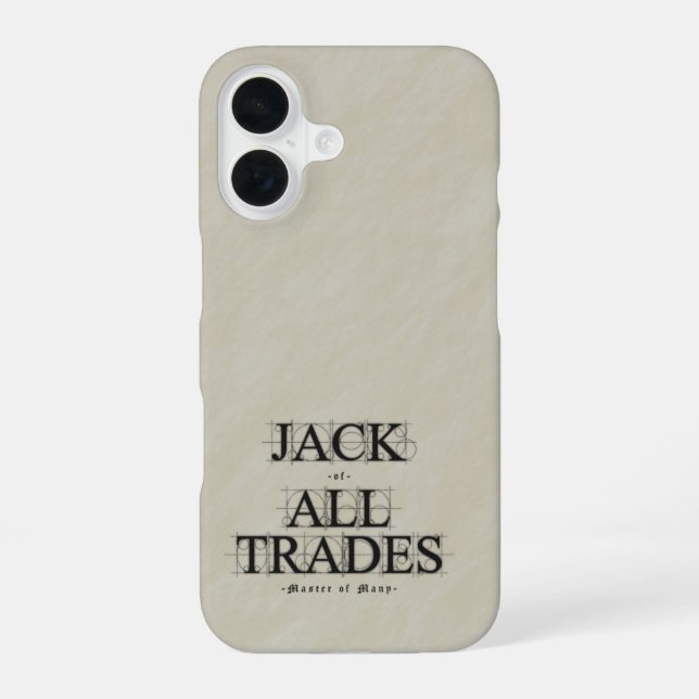 Funda Para iPhone 16 Maestro de Muchos Oficios -  (Reverso )