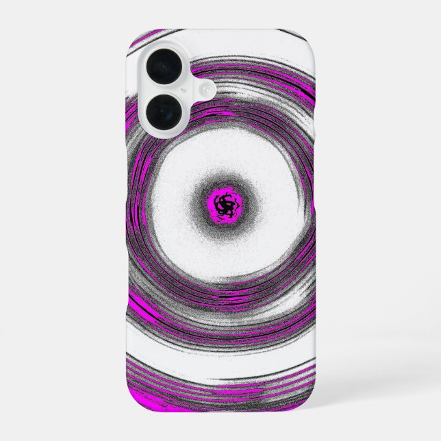 Funda Para iPhone 16 Magenta Ripple Case (Reverso )
