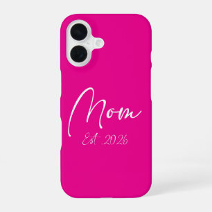 Funda Para iPhone 16 Mamá Est 2026 Nuevas Mamás Madre Futuro 2026