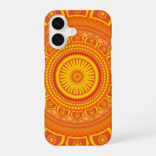 Funda Para iPhone 16 mandala india Naranja