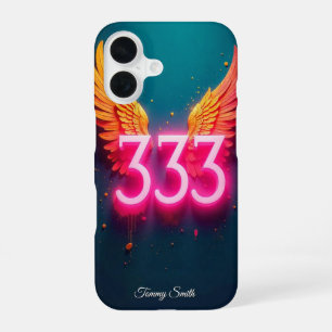 Funda Para iPhone 16 Manifestación del número de ángel 333 – Energía po