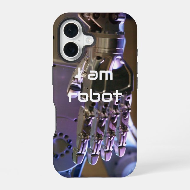 Funda Para iPhone 16 Manos de robot  (Reverso )