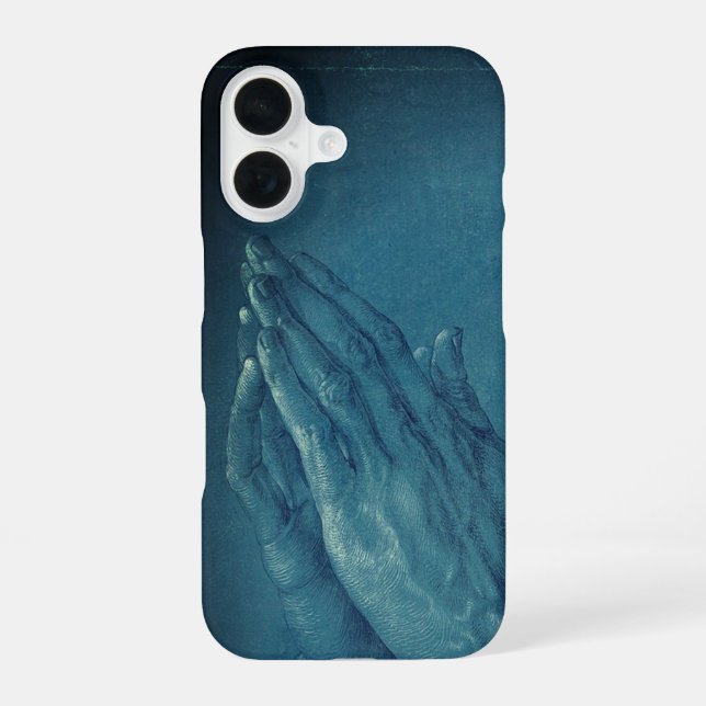 Funda Para iPhone 16 Manos orando (por Durero) (Reverso )