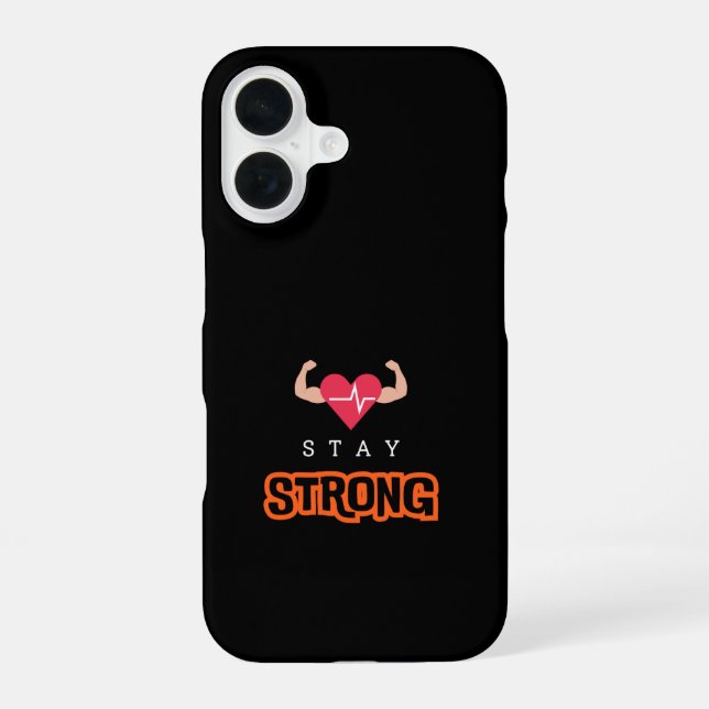 Funda Para iPhone 16 Mantén la Fuerza (Reverso )