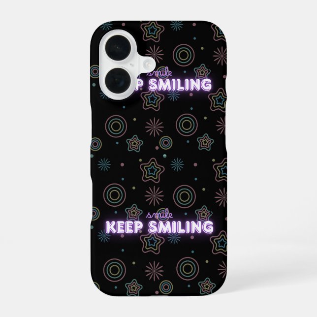 FUNDA PARA iPhone 16 MANTÉN LA SONRISA (Reverso )
