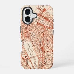 Funda Para iPhone 16 Mapa Antiguo de Boston