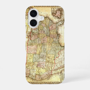 Funda Para iPhone 16 Mapa General Antiguo de Estados Unidos USA Vintage