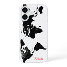 Mapa Mundial en Blanco y Negro – Personalizado