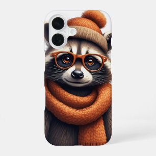 Funda Para iPhone 16 Mapache Elegante