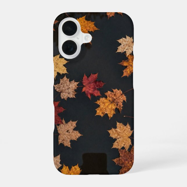 Funda Para iPhone 16 Maple Leaves Pattern Fall Phone Case (Reverso )