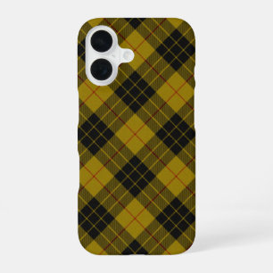 Funda Para iPhone 16 Maquillaje tartán amarillo chapa