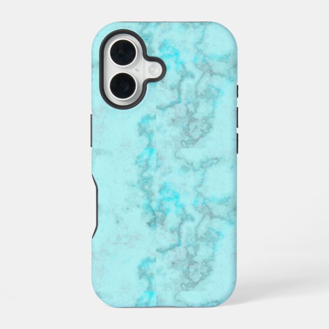Funda Para iPhone 16 Marble azul (Reverso )