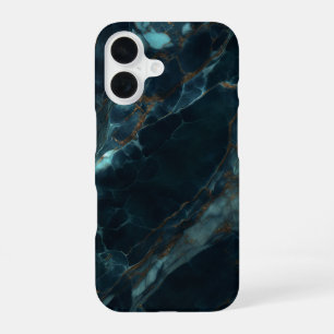 Funda Para iPhone 16 Marble azul