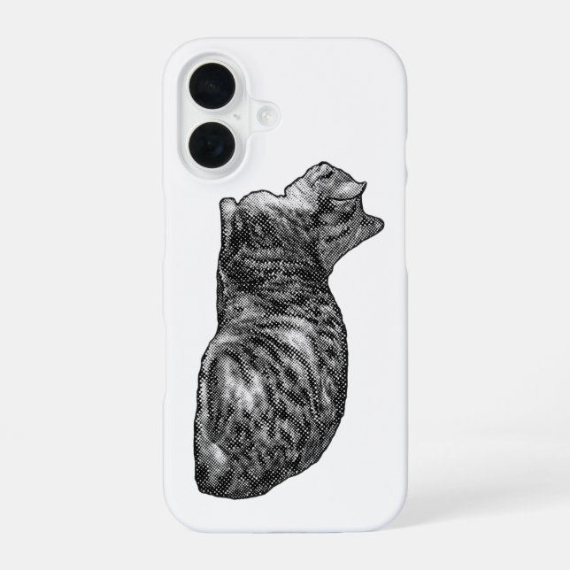 Funda Para iPhone 16 Marco vertical, descanso de atigrado (Reverso )