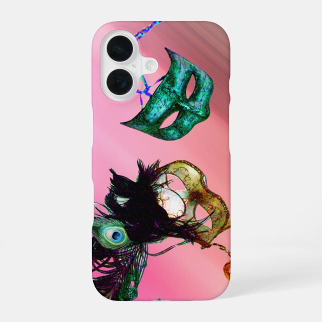 FUNDA PARA iPhone 16 MARDI GRAS SEDA MASQUERADE (Reverso )