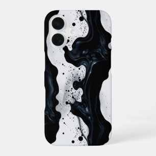 Funda Para iPhone 16 Mareas oscuras: una obra maestra monocroma