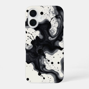 Funda Para iPhone 16 Mareas oscuras: una obra maestra monocroma