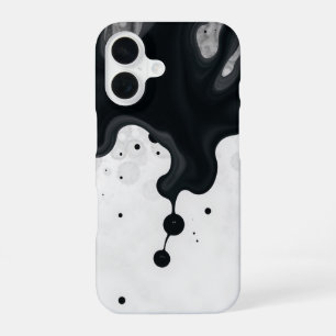 Funda Para iPhone 16 Mareas oscuras: una obra maestra monocroma