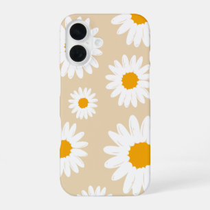 Funda Para iPhone 16 Margarita Amarilla Flor Bonita de Moda