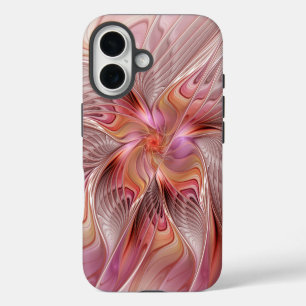 Funda Para iPhone 16 Mariposa abstracta colorida arte fantástico fracta