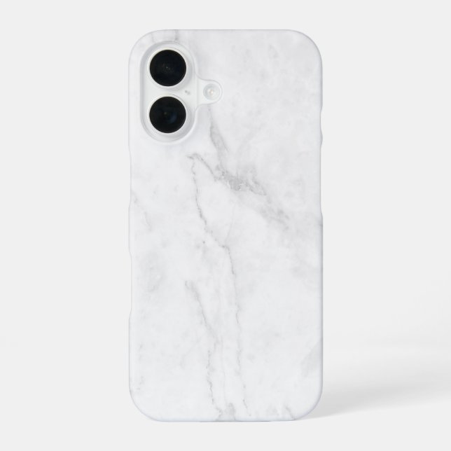 Funda Para iPhone 16 Mármol Blanco (Reverso )
