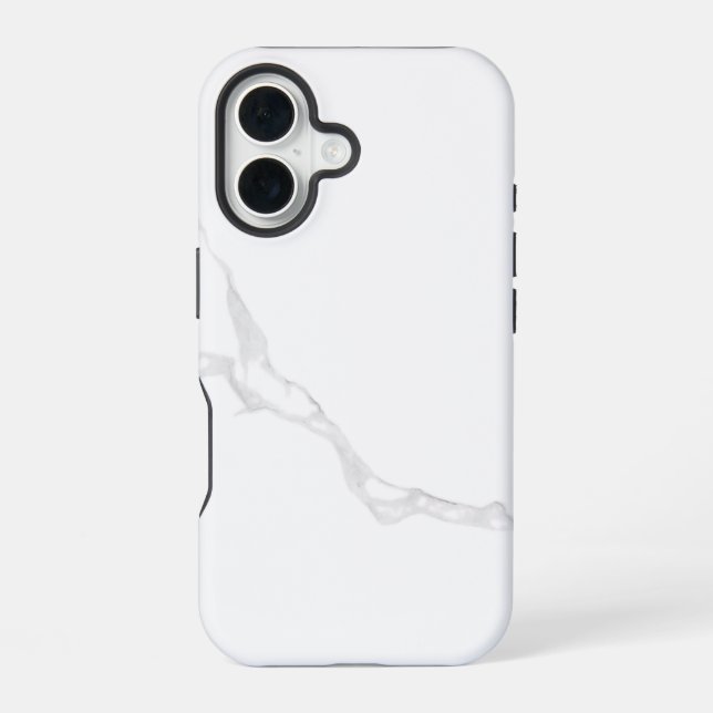 Funda Para iPhone 16 Mármol Blanco  (Reverso )