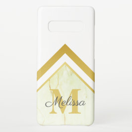 Funda Para iPhone 16 Mármol geométrico monográfico de oro