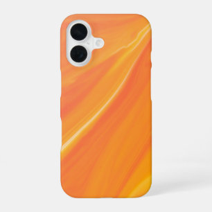 Funda Para iPhone 16 Mármol Naranja Elegante