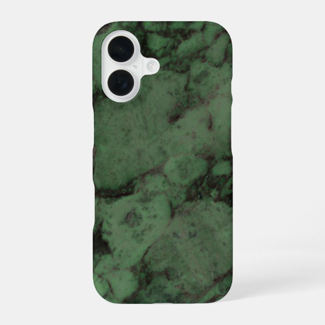 Funda Para iPhone 16 Mármol Verde Oscuro (Reverso )