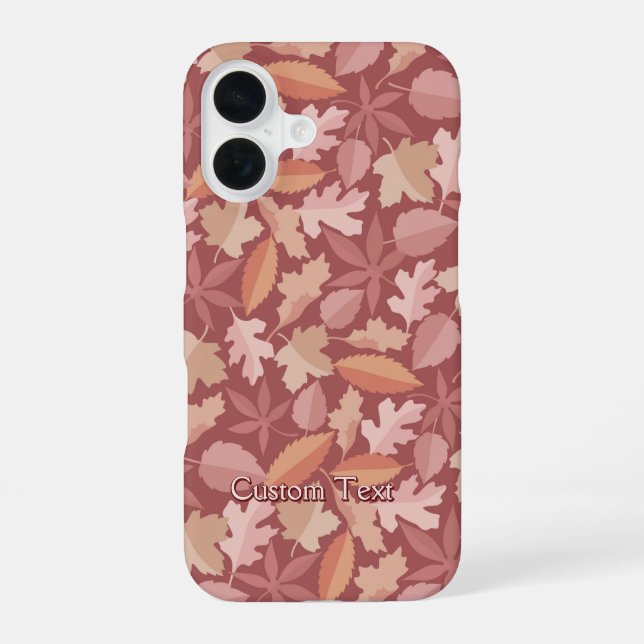Funda Para iPhone 16 Marsala deja el patrón (Reverso )