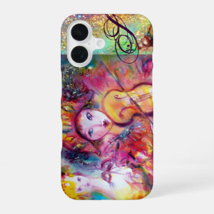 FUNDA PARA iPhone 16 MÁSCARA VENECIANA / ARLEQUÍN Y COLUMBINA