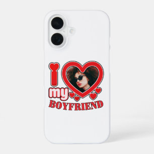 Funda Para iPhone 16 Me Encanta El Texto Y La Foto De Mi Novio Personal