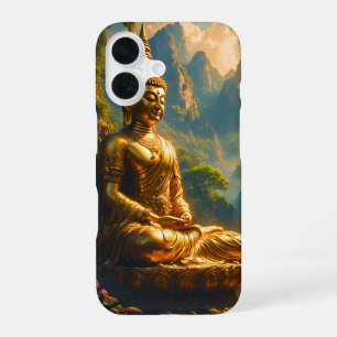 Funda Para iPhone 16 Meditación Dorada en las Cumbres Tailandesas