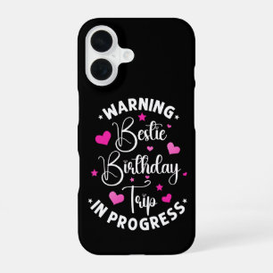 Funda Para iPhone 16 Mejor Amiga Viaje de Cumpleaños en Curso Amigas Co