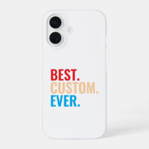 Funda Para iPhone 16 Mejor personalizado retro vintage texto personaliz