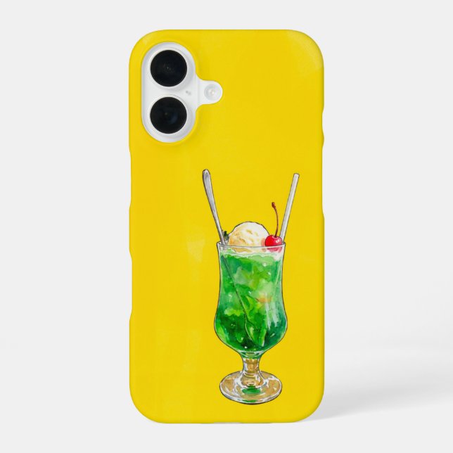 Funda Para iPhone 16 Melon soda float! (Japanese Cream Soda) (Reverso )