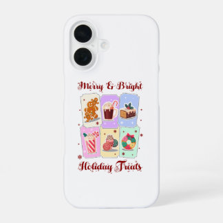 Funda Para iPhone 16 Merry and Bright Holiday Treats Christmas Dessert