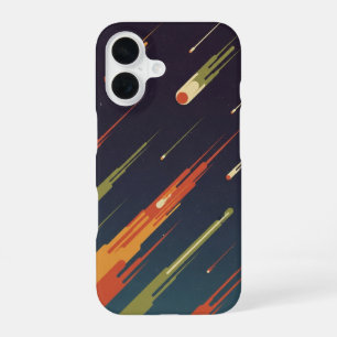 Funda Para iPhone 16 Meteoros minimalistas vintage