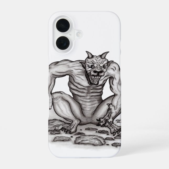 Funda Para iPhone 16 Mezcla de Creatura - Troll, Golem y Devil (Reverso )