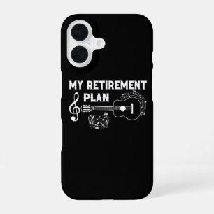 Funda Para iPhone 16 Mi Plan de Jubilación Guitarra Divertida Músicos