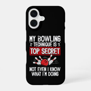 Funda Para iPhone 16 Mi técnica de bolos es divertido secreto