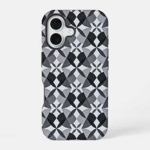 Funda Para iPhone 16 Mid-Century Modern Geometrics Black