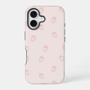 Funda Para iPhone 16 Minimalismo de Fresa