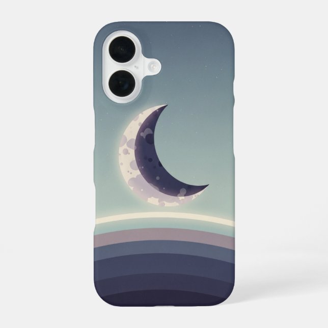 Funda Para iPhone 16 Minimalist Crescent Horizon (Reverso )