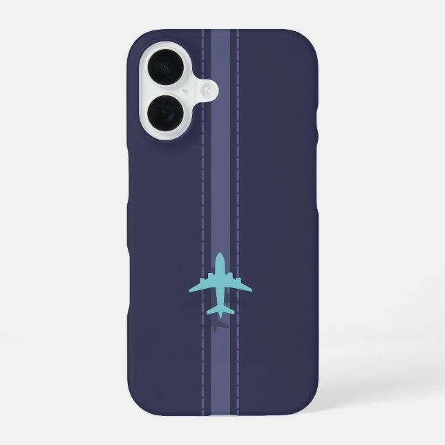 Funda Para iPhone 16 Minimalist plane (Reverso )
