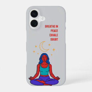 Funda para iPhone 16 Minimalista Meditación Luna
