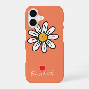 Funda Para iPhone 16 Mínimos detalles caprichosos de margaritas florale